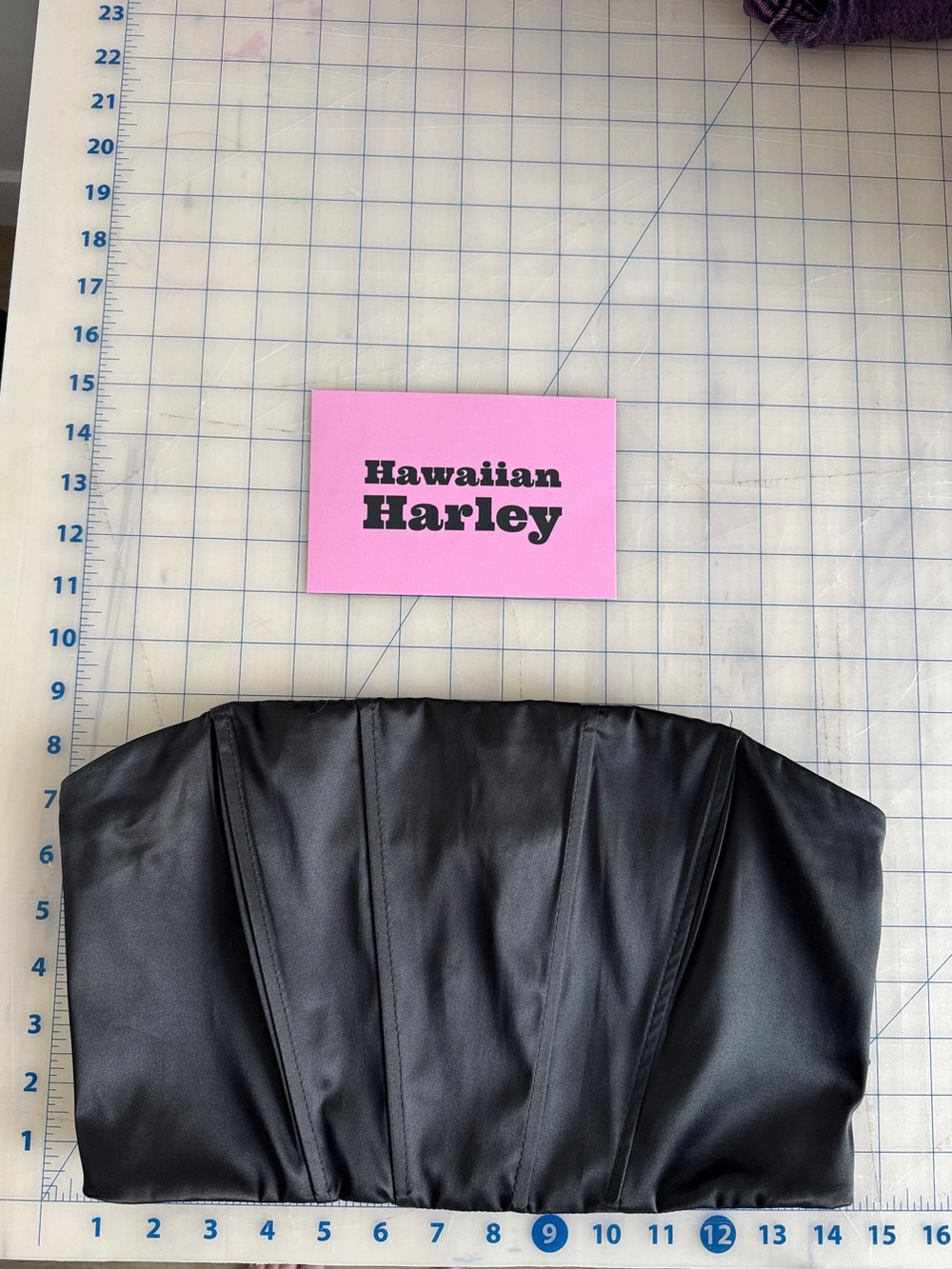 Dynamite Black Satin Corset Crop Top